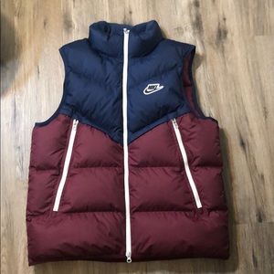 Nike tech down filled vest NWOT